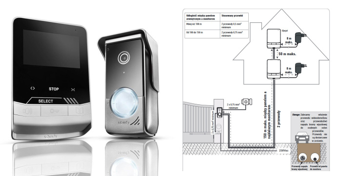 Somfy 1870535 Wideodomofon V100+